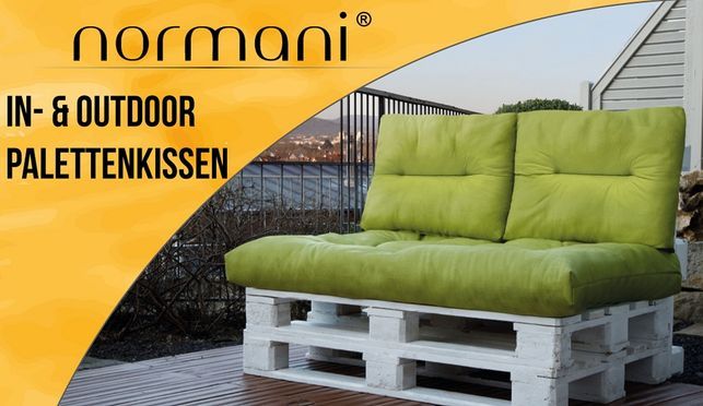 Aspero Palettenkissen In- und Outdoor Palettenkissen Set 3-teilig, Polsterauflagen für In- und Outdoor