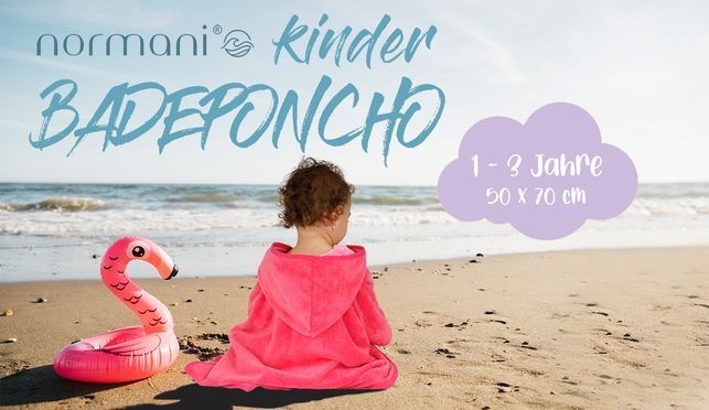 Praktisch & weich Kinder Badeponcho