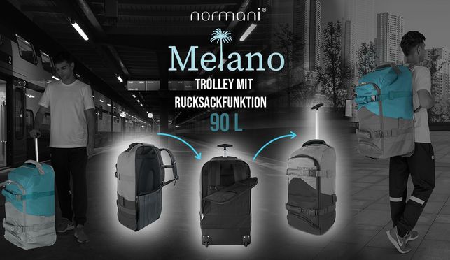 Praktischer Reiserucksack mit Trolley Funktion