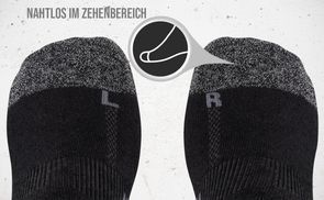 Handgekettelte Fußspitze