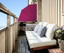 QUICK STAR Inkijkbescherming waaier Premium 140 x140cm balkon