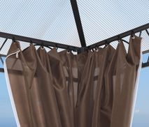 Praktische Vorhangführung für flexible Nutzung