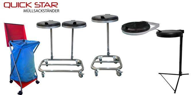 QUICK STAR Müllsackständer – robust, flexibel & professionell