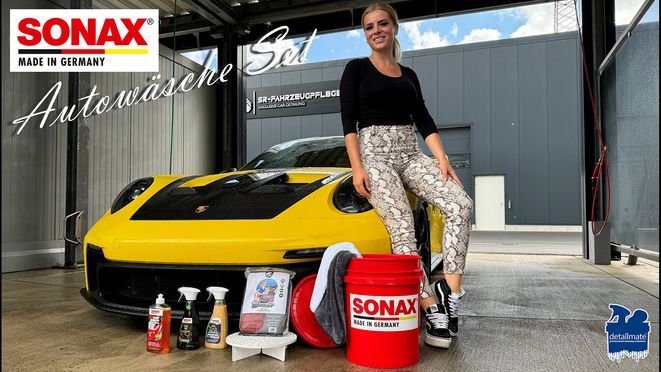 Autowäsche Set Sonax Wascheimer mit Felgenbeast | Shampoo | Detailler | viel Zubehör!