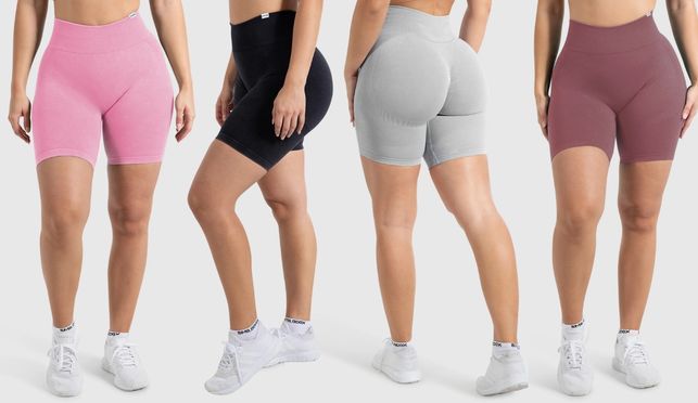 SMILODOX Damen Shorts Batik Scrunch Ruth – Kurze Hose im Shaped Fit mit Formendem Bund