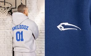 Markanter Rückenprint & dezentes Brustlogo