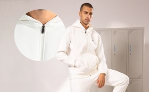 Durchgehender Frontzipper & stabiler Sitz