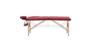 Physa Massageliege Klappbar – Aluminiumrahmen, 180 Kg Belastung, Verstellbare Höhe, Inkl. Zubehör (schwarz)
