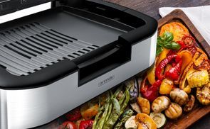 Große Grillfläche & sichere Handhabung