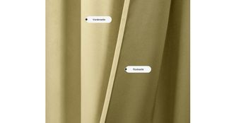 Vorhang, Woltu, Ösen (1 St), blickdicht, verdunkelnd, blickdicht, mit Ösen,  Wärmeschutz