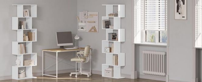 WOLTU Bücherregal mit 6 Ebenen