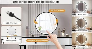 Dimmbarer LED Spiegel