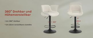  360° drehbar und Höhenverstellbar