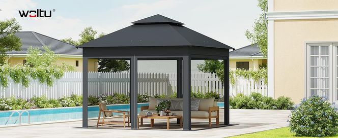 Der WOLTU Pavillon wird ein guter Helfer für Sie im Freien