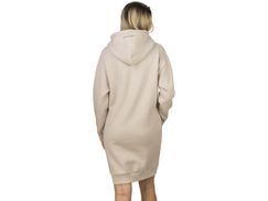 Damen Kapuzenpullover Sweatshirtkleid - Oversize Freizeitkleid Mit Taschen