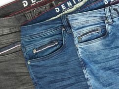 Authentischer Denim Look trifft auf weiche Sweat Qualität