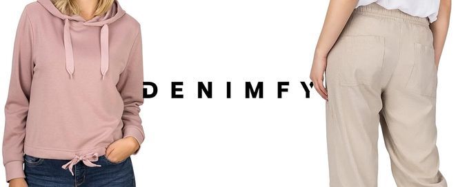 DENIMFY Damen Fleecejacke DFKira – Teddy Fleece, Stehkragen & Tunnelzugsaum