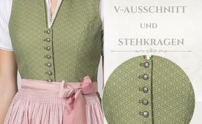 Hochgeschlossener Schnitt