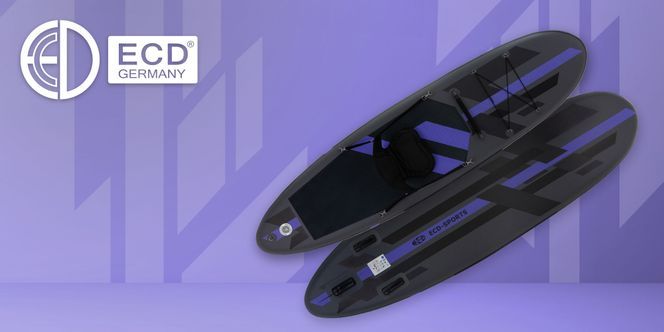 ECD Germany Stand Up Paddling Board, Kajaksitz Schwarz
