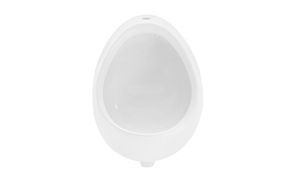 VBChome Wandurinal Weiß – Keramik Pissoir Mit Spülventil, Zulauf Oben, Inkl. Siphon & Befestigung