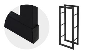 Stabiles Holzregal verschweißt für lange Lebensdauer