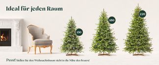 Fairytrees Knstlicher Weihnachtsbaum FT32, Bayerische Tanne Premium, BAYERISCHE  Tanne Premium, Made in EU, Christbaum Holzstnder