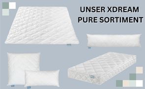 XDREAM Pure topper, ergonomische matrastopper met comfortabele comfortschuimkern, bevestigingsbanden, Öko-Tex gecertificeerd, 160 x 200 cm
