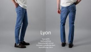 Moderner Look: Lyon Tapered Fit Jeans