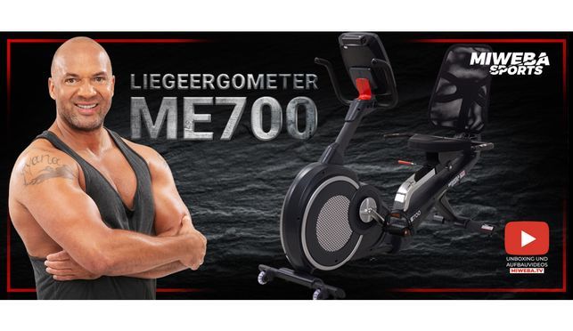 Miweba Sports Liegeergometer - ME700 Gelenkschonend & bequem