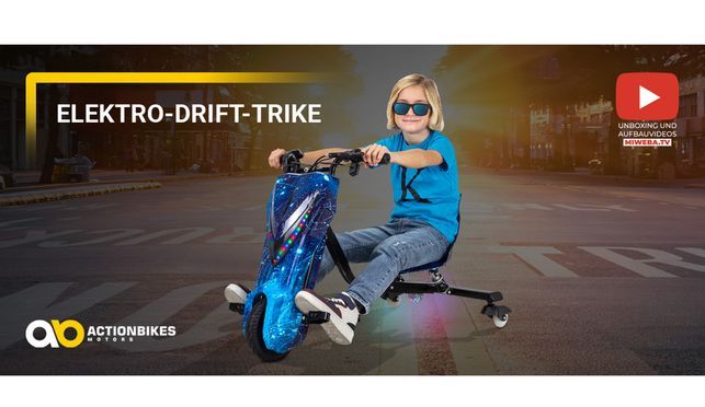 Elektro-Drift-Trike für Kinder - Drift-Action auf drei Rädern