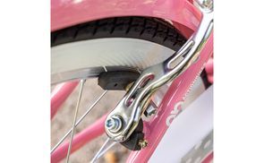 Stop gently with V-brakes.