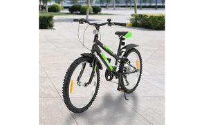 Sporty children's bike with diamond frame