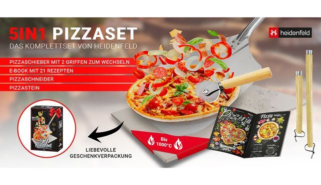 Heidenfeld 5in1 Pizza-Set - Dolce Vita in der Küche