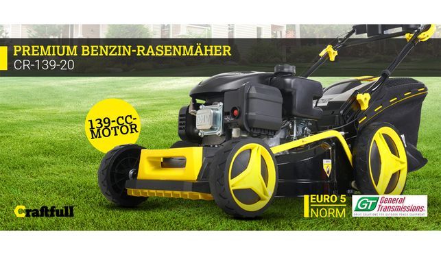 Craftfull Premium Benzin Rasenmäher CR 139 20