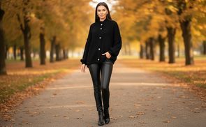 Oversize Strickjacke mit Statement Knöpfen