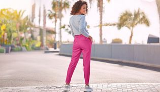 Schmal zulaufendes Bein für einen modernen Look