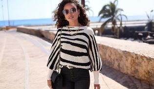 Modisch weite Ballonärmel mit schmalen Bündchen