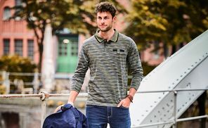 Gestreifte Poloshirts