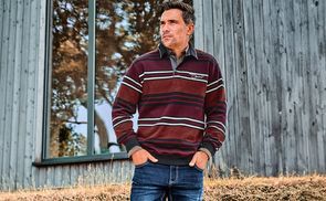 Streifenmuster in frischen Farben 