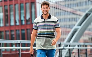 Gestreifte Poloshirts