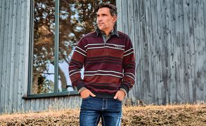 Streifenmuster in frischen Farben