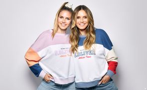 s.Oliver x Heidi Klum: Colourblock Sweatshirt mit Logo
