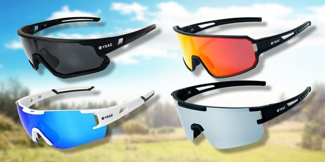 YEAZ SUNTHRILL Sport Sonnenbrille mit magnetischem Glaswechselsystem