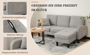 Stilvolles Ecksofa für Ihre Wohlfühloase