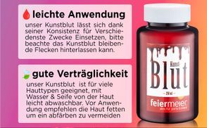 Hautfreundlich & leicht abwaschbar