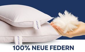 100 % neue Federn für natürliche Stützkraft