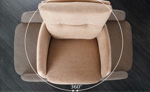 360° drehbare Sitzfläche