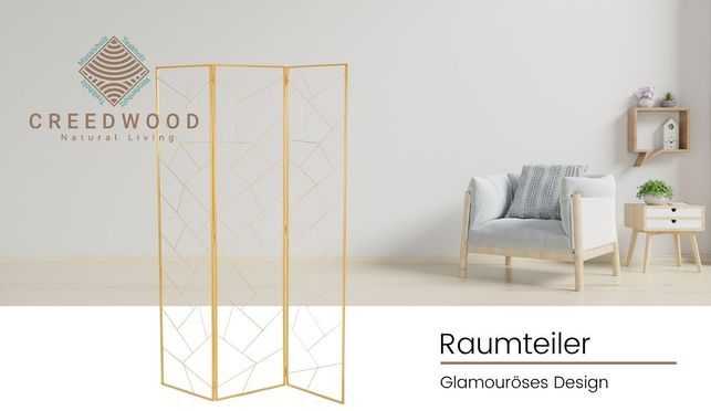 Raumteiler „Mosaic“, Metall Paravent