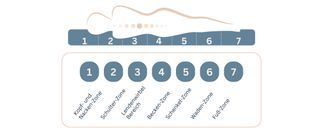 Die 7 Zonen der Medic Silver Taschenfederkernmatratze