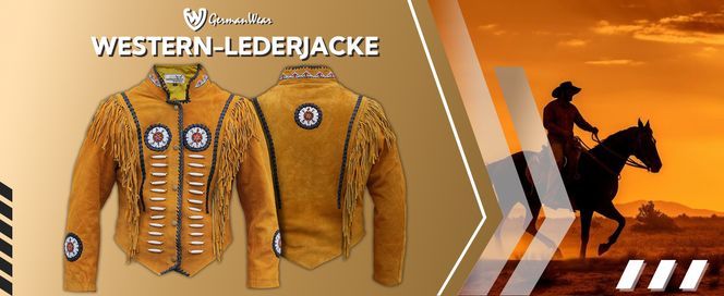 German Wear Lederjacke GW950J-Jacke Western-Lederjacke Karneval